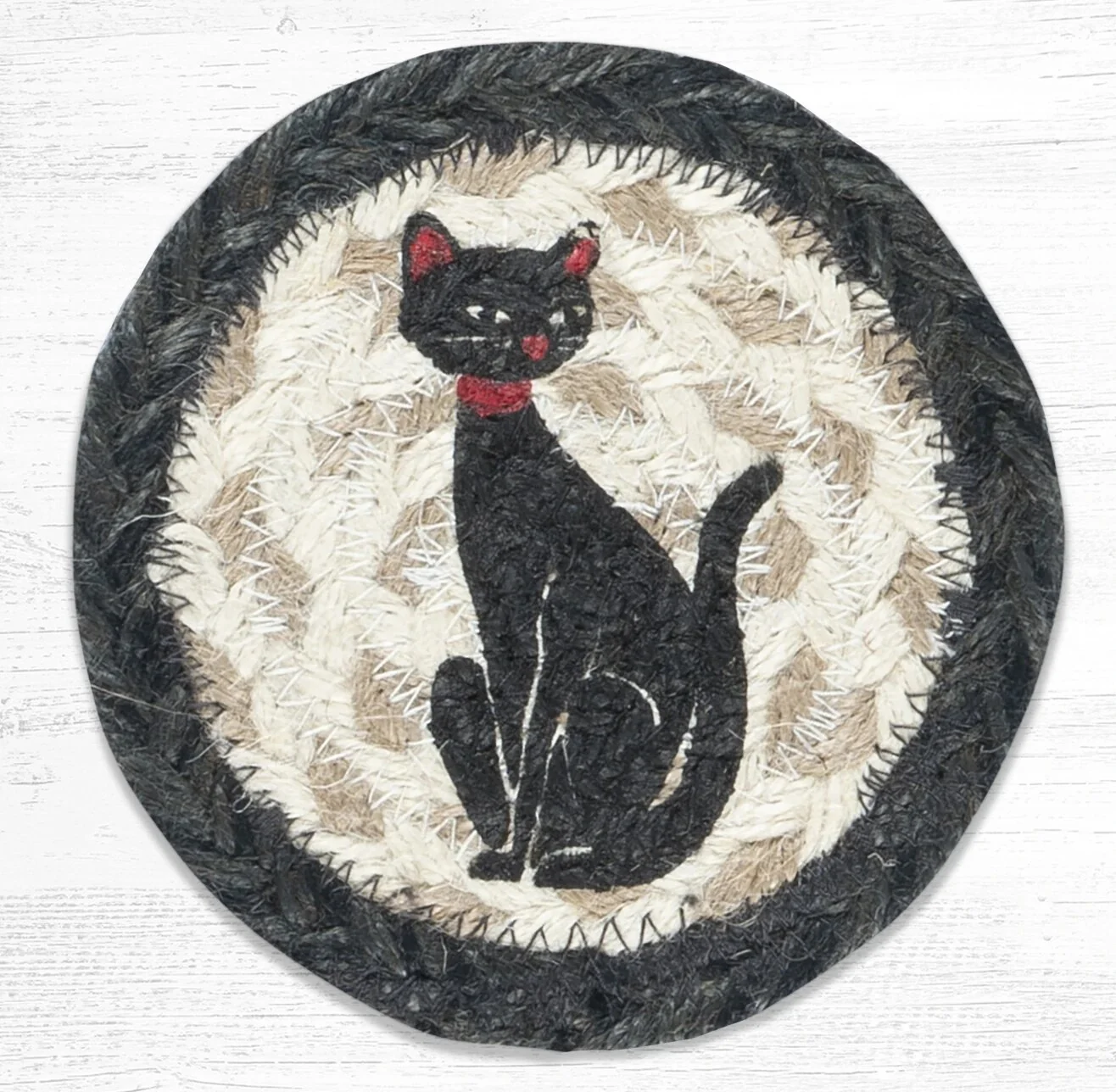 Novelty Coaster- Braided Jute 5-inch - Image 9