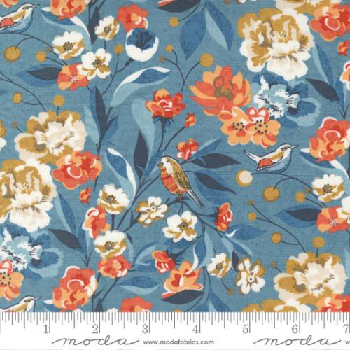 Nutmeg Collection Floral Birds Cotton Fabric 30700 - Image 4
