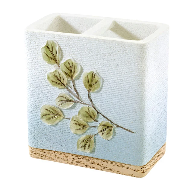 Ombre Leaves Toothbrush Holder 13933B