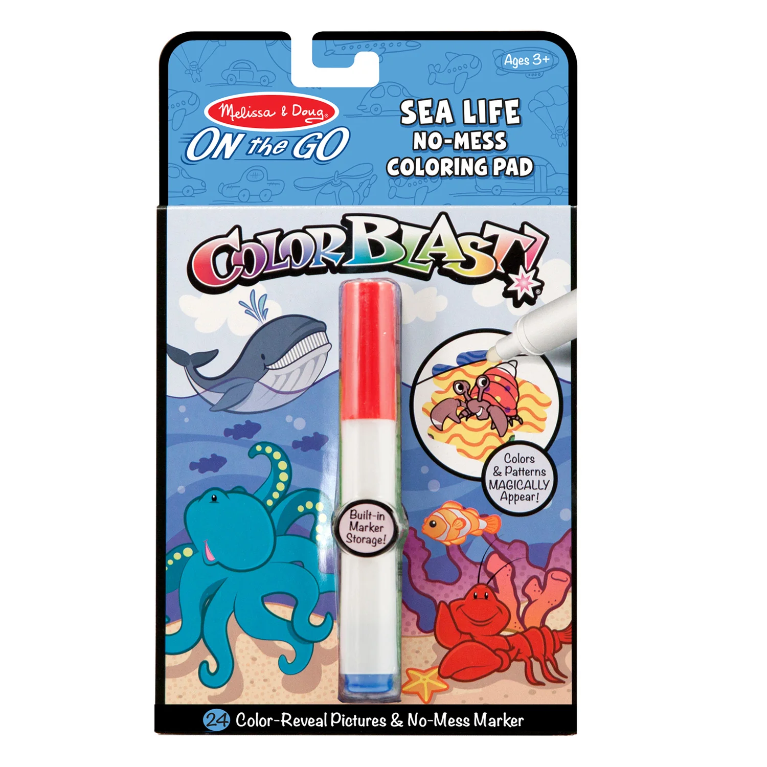 On the Go ColorBlast No-Mess Coloring Pad - Sea Life 5358 - Image 5