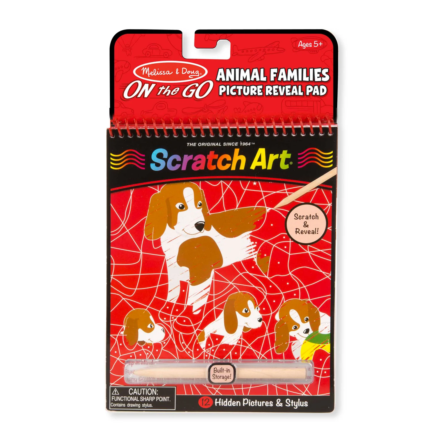 On the Go Scratch Art: Animal Families Hidden-Picture Pad 9145 - Image 4