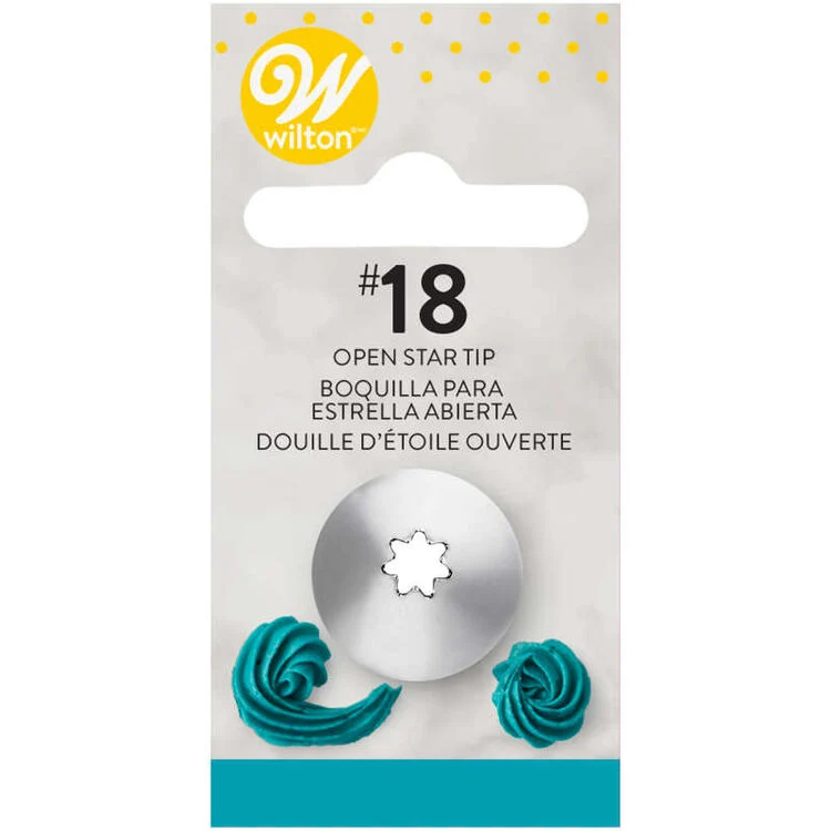 Open Star Cake Number 18 Decorating Tip 418-18 - Image 3