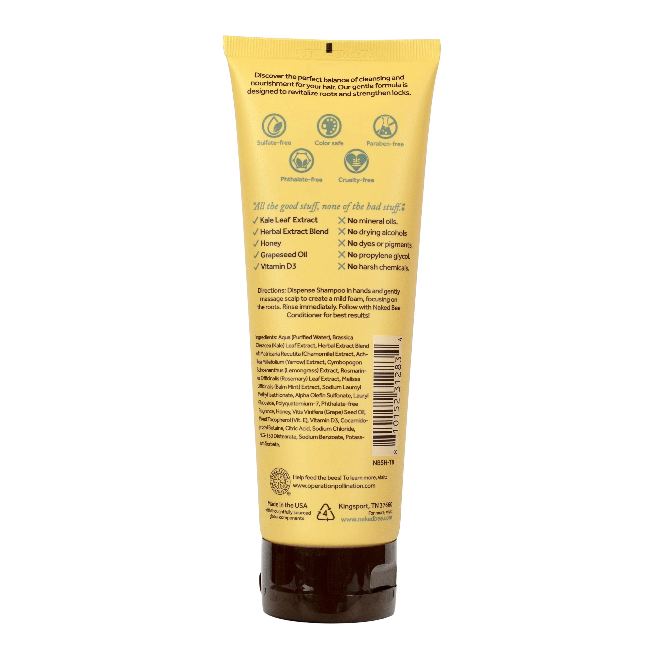 Orange Blossom Honey Sulfate Free Shampoo NBSH-T8 - Image 2