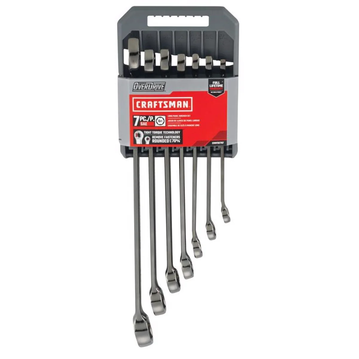 Overdrive 6 Point SAE Wrench Set 7 Pc