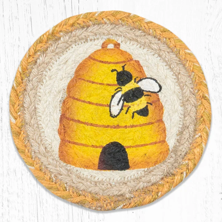 Oversized Braided Jute Coaster LC - Image 3