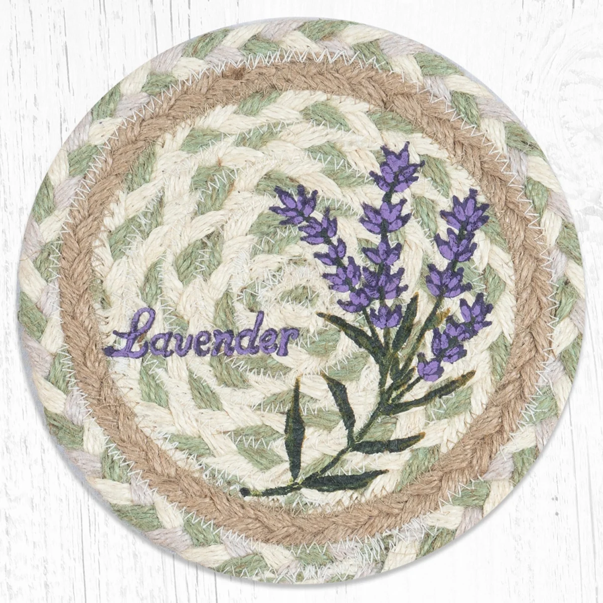 Oversized Braided Jute Coaster LC - Image 8