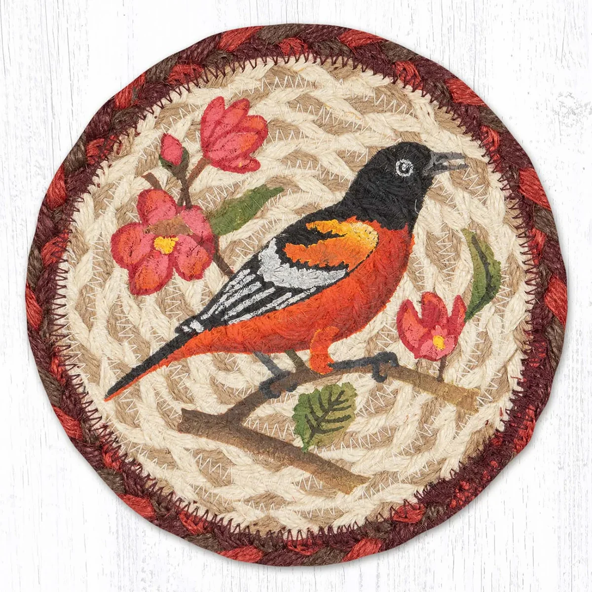 Oversized Braided Jute Coaster LC - Image 9