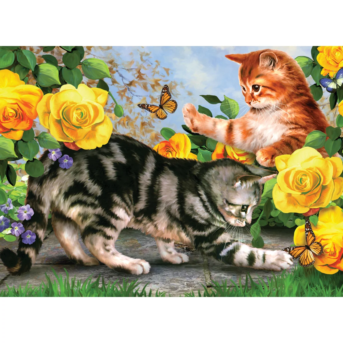 Paint By Numbers Kitten Play PJL45