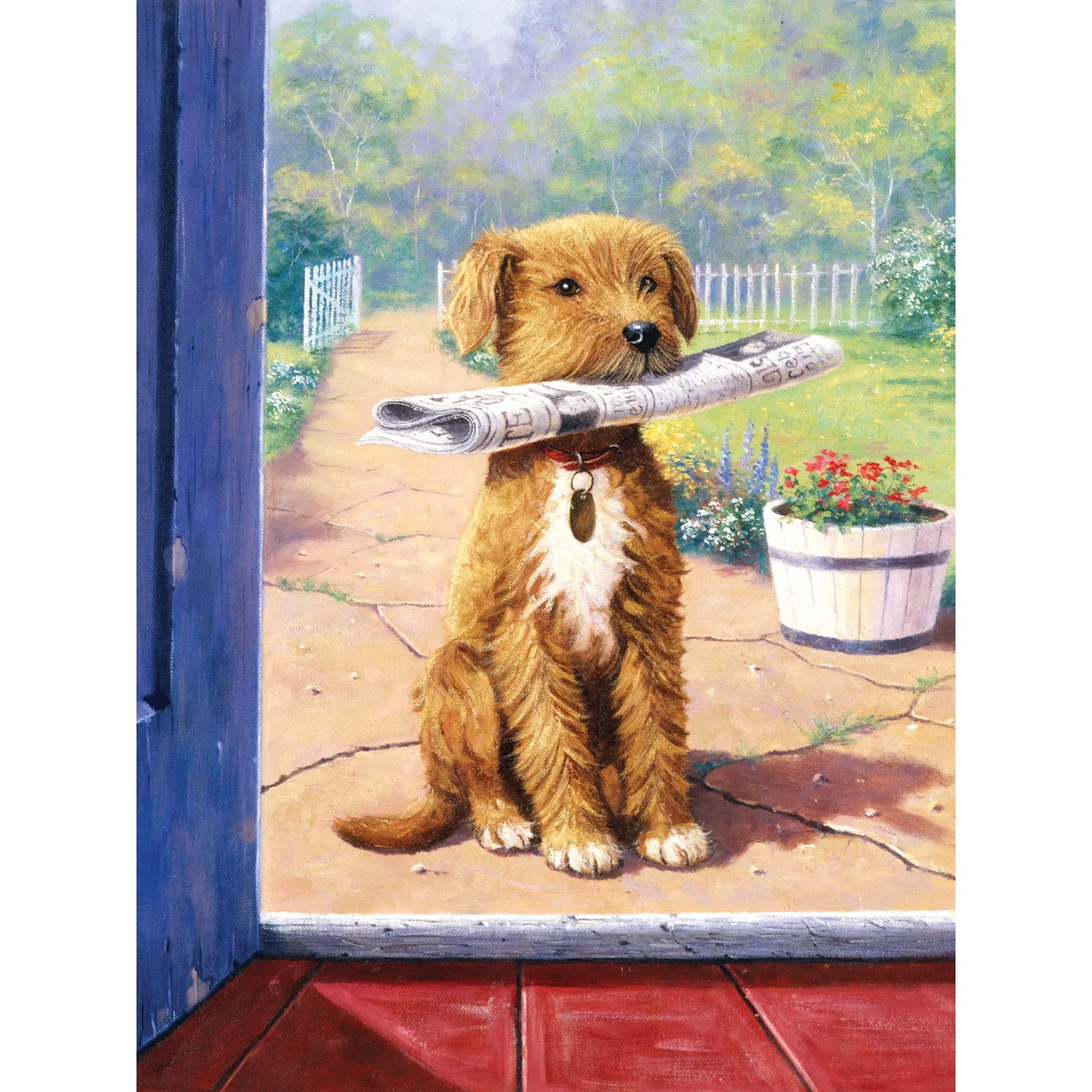 Paint by Numbers News Boy PJS47