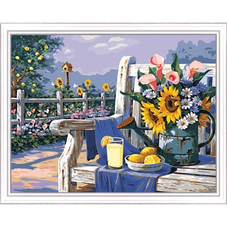 Paint-by-Numbers Sunflowers and Lemons PBN-PRO5
