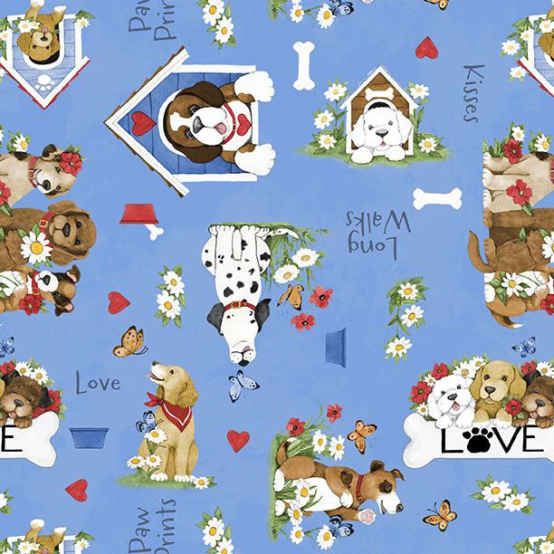 Paws at Play Collection Puppies All Over Cotton Fabric 39919 - Image 2