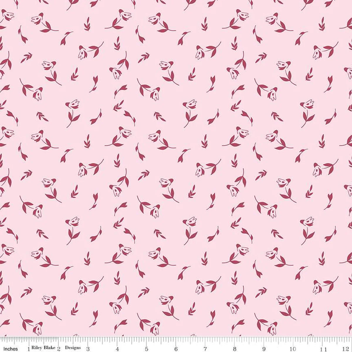 Petal Song Collection Tossed Posies Cotton Fabric C13713