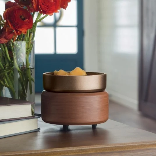 Pewter Walnut 2-in-1 Fragrance Warmer CWDPWN - Image 2
