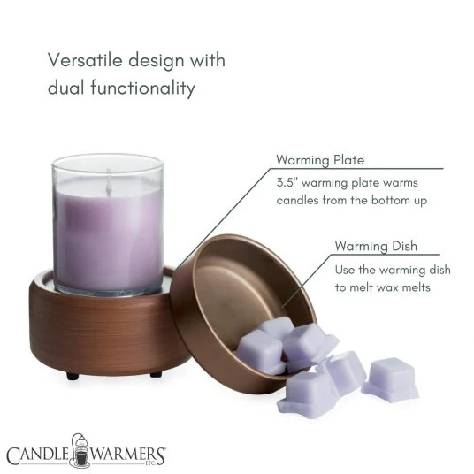 Pewter Walnut 2-in-1 Fragrance Warmer CWDPWN - Image 5
