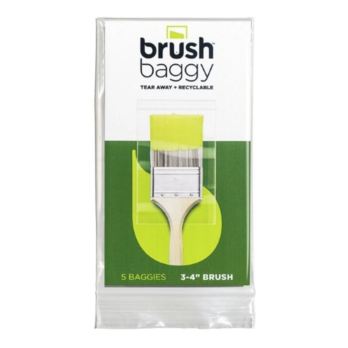 Polypropylene Paint Brush Baggy 5 Pack