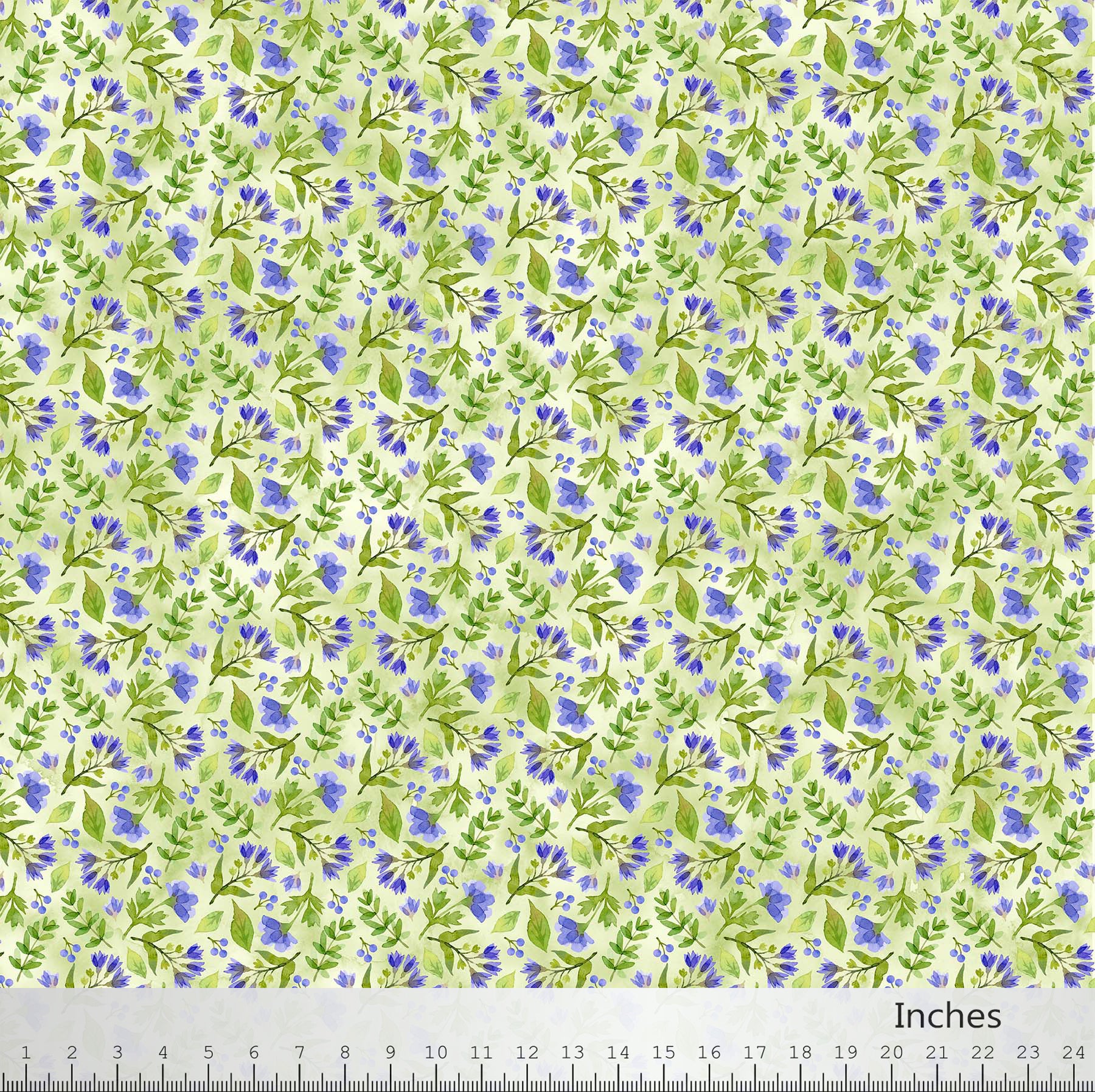 Pressed Flowers Collection Small Print Cotton Fabric 24651
