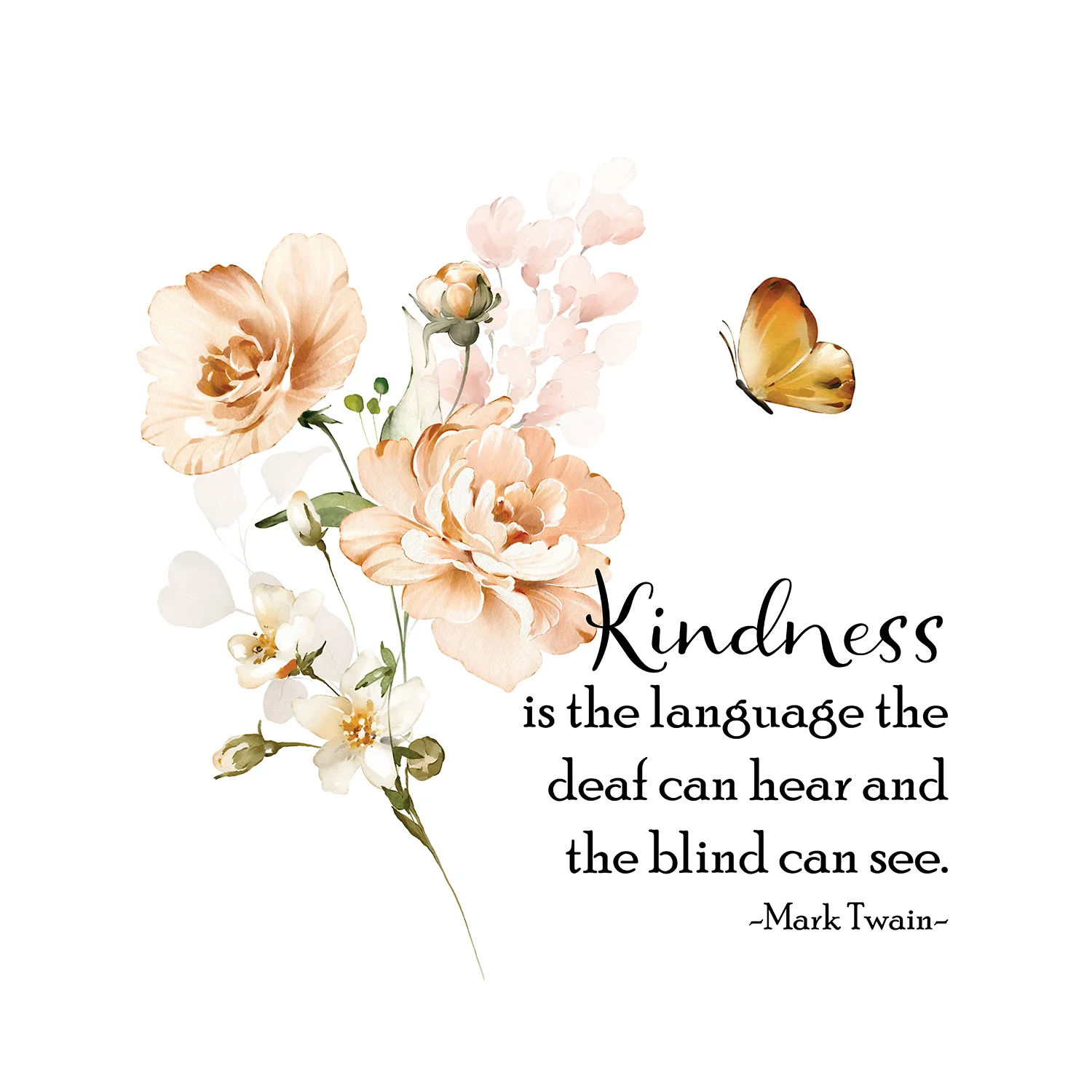Printed Butterfly Floral Handkerchiefs Set of 3 CH1524 - Image 4