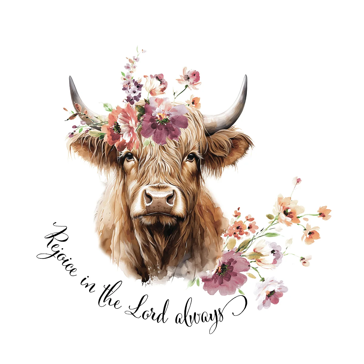 Printed Highland Cow Handkerchiefs Set of 3 CH1528 - Image 3