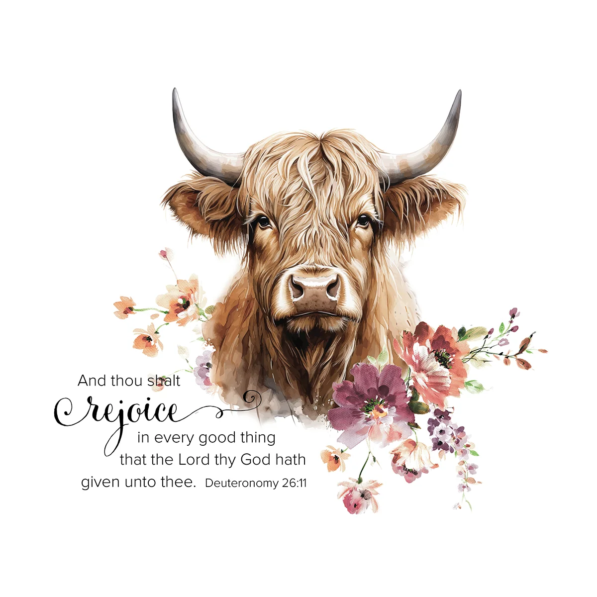 Printed Highland Cow Handkerchiefs Set of 3 CH1528 - Image 4