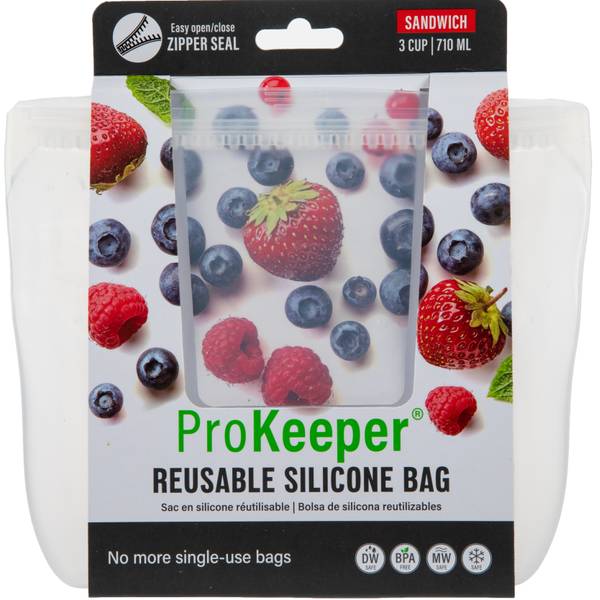 ProKeeper Zip Top Reusable Silicone Bag - Image 2