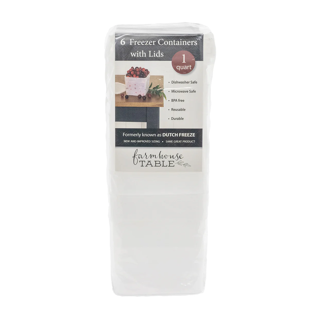 Quart Size Freezer Boxes 6 Pack FT4300 1 QT