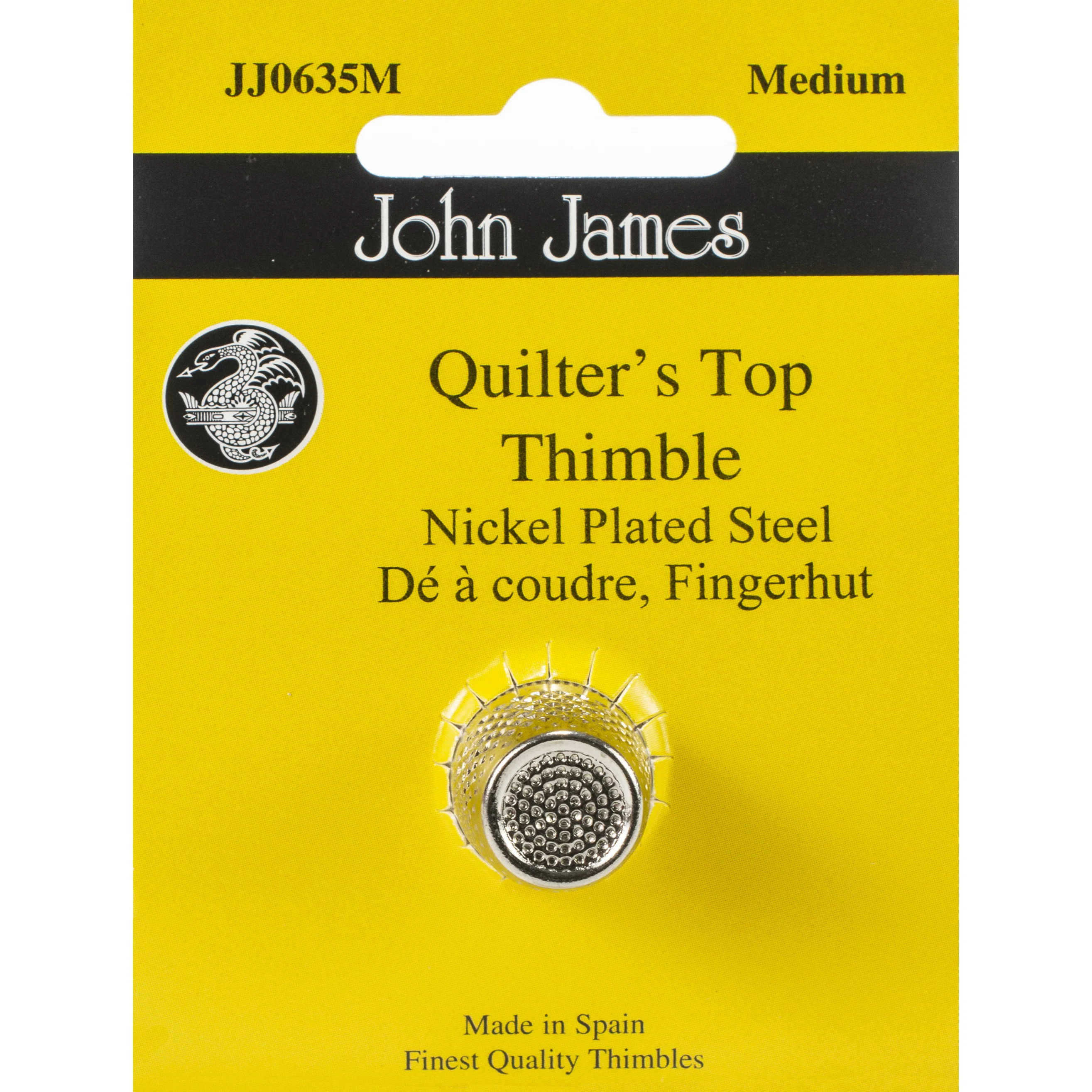 Quilter's Top Nickle Plated Thimble JJ0635 - Image 2