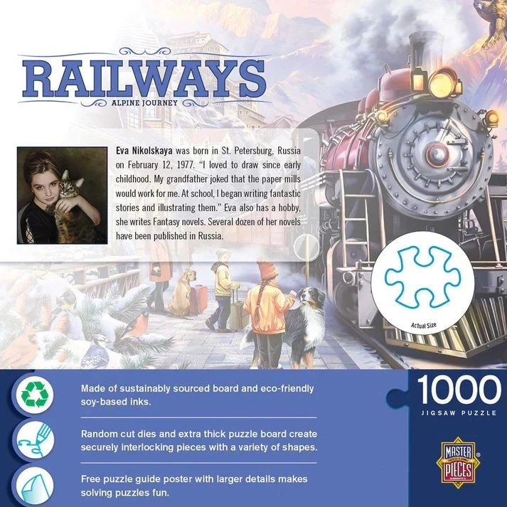 Railways - Alpine Journey 1000 Piece Jigsaw Puzzle 72514 - Image 2