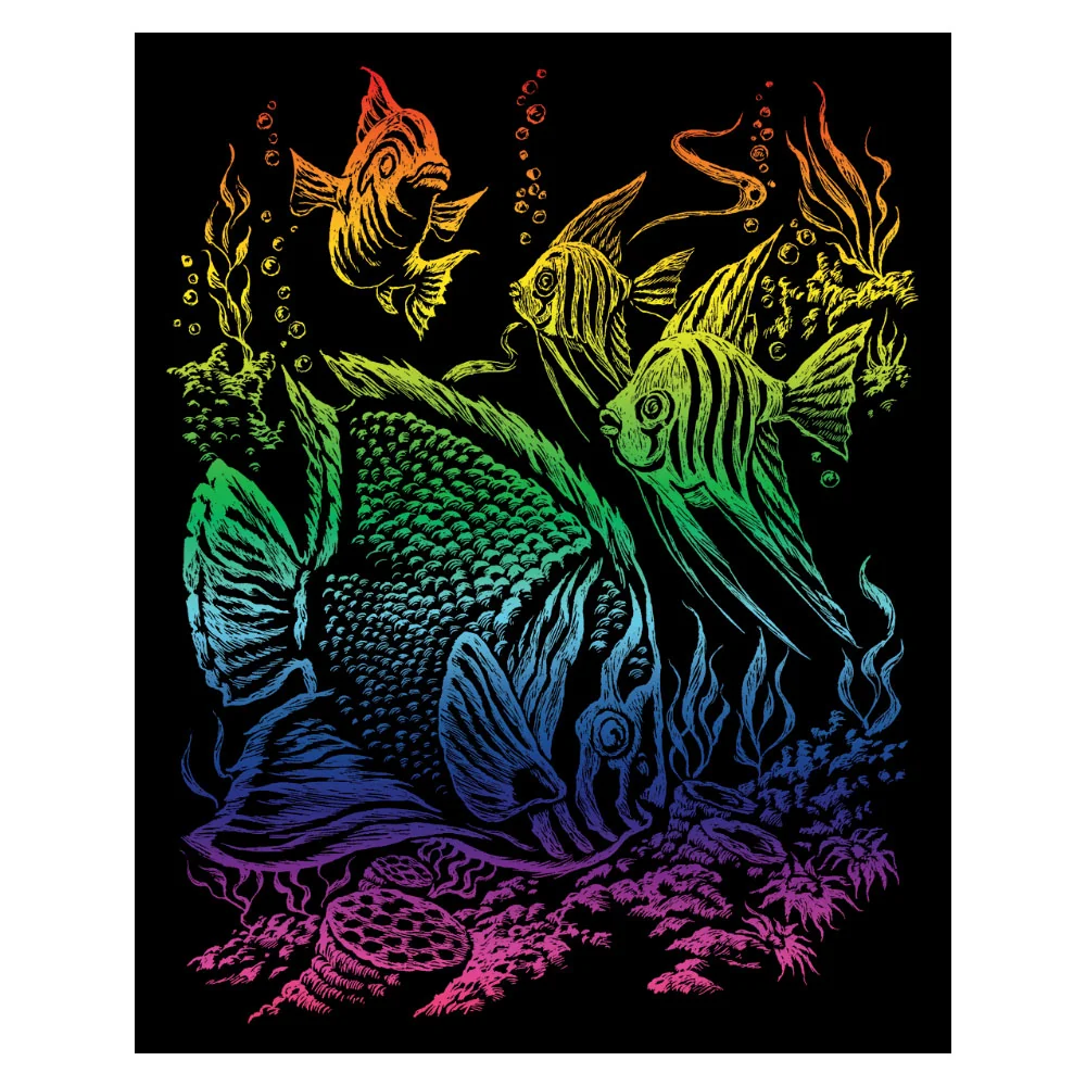 Rainbow Engraving Tropical Fish RAIN-11
