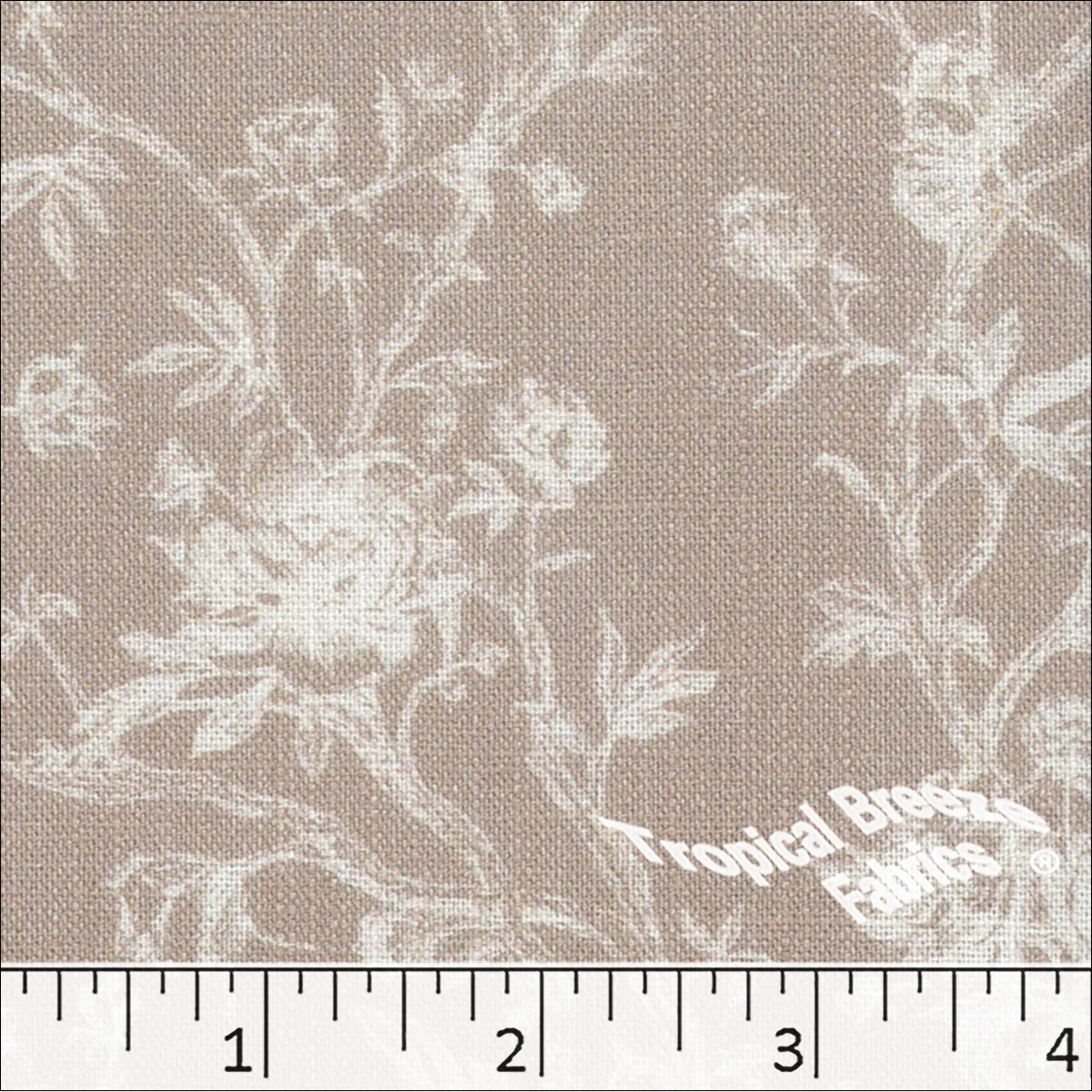Rayon Linen Floral Print Fabric 042624 - Image 2