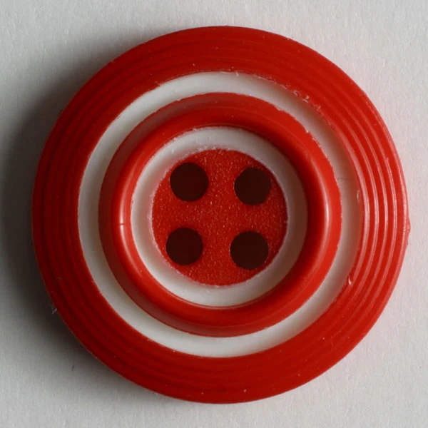 Red and White Peppermint Circle Buttons