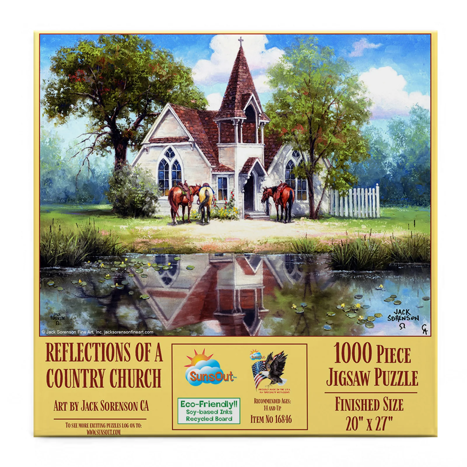 Reflections of a Country Church Puzzle 16846