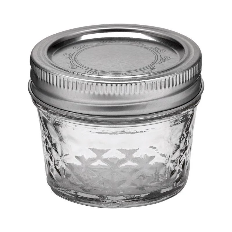 Regular Mouth 4 oz Quilted Crystal Jelly Jars 140080400 Case of 12 - Image 2