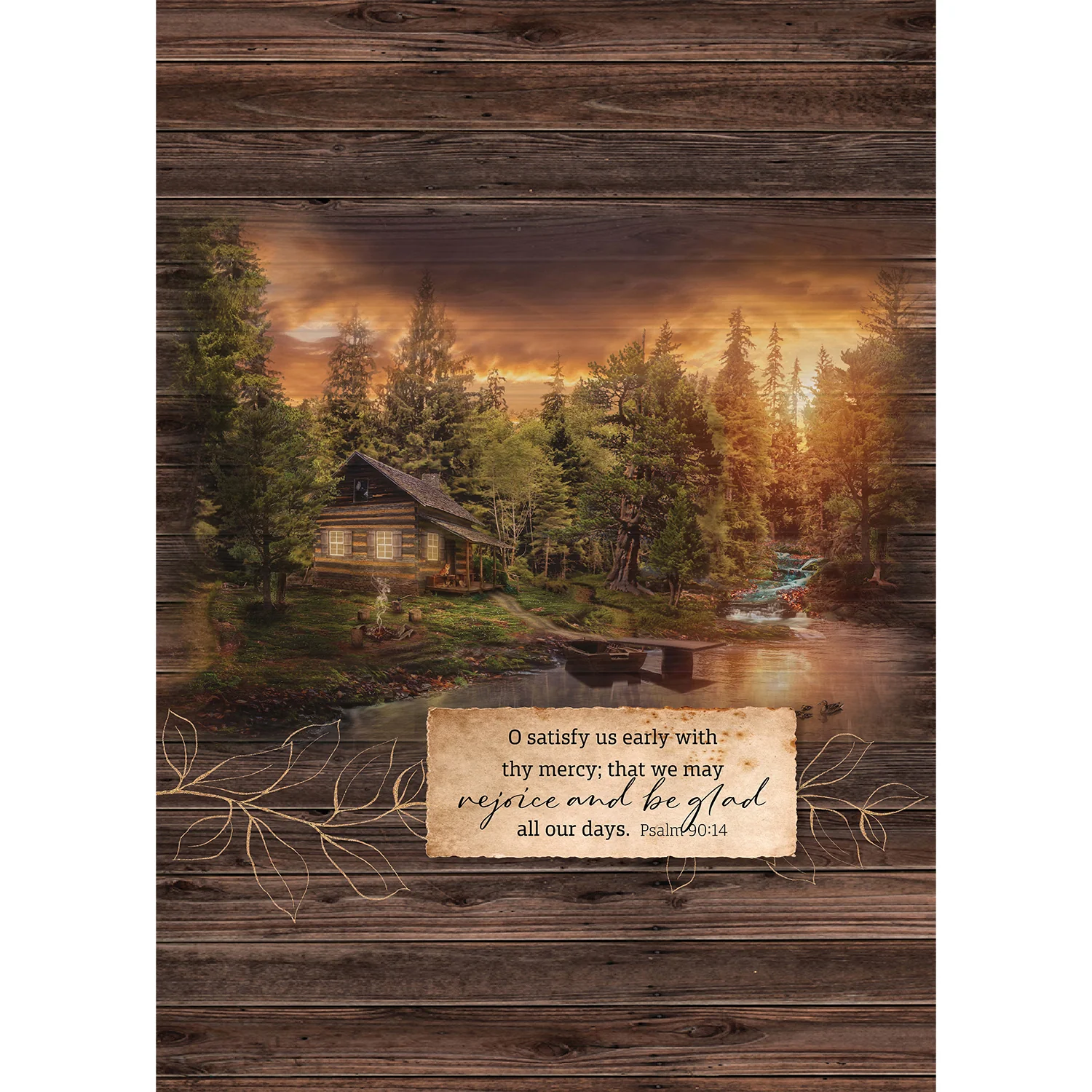 Rejoice and Be Glad Fleece Throw 50x70 Inch CC759