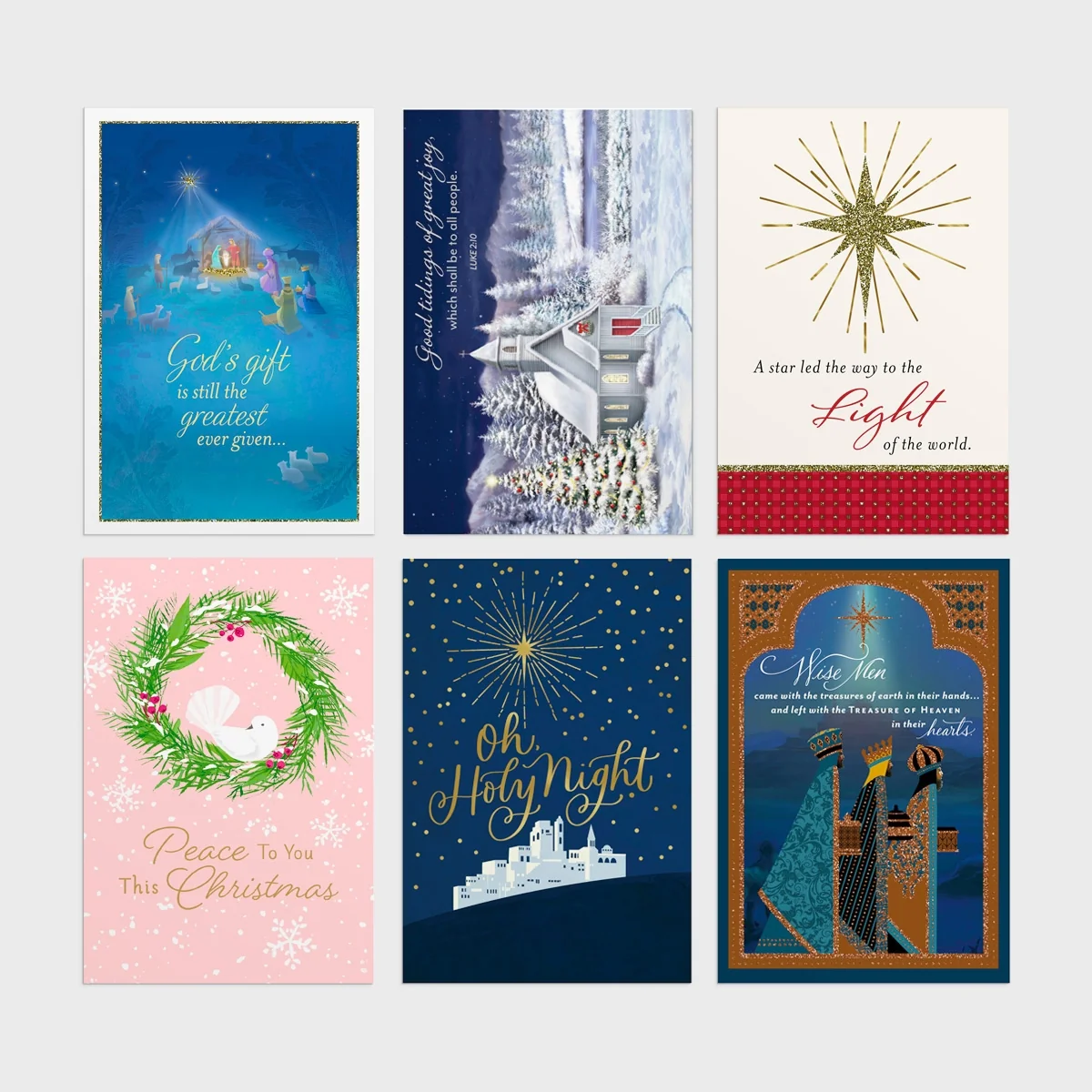 Religious Scenes Value Christmas Boxed Cards J8845