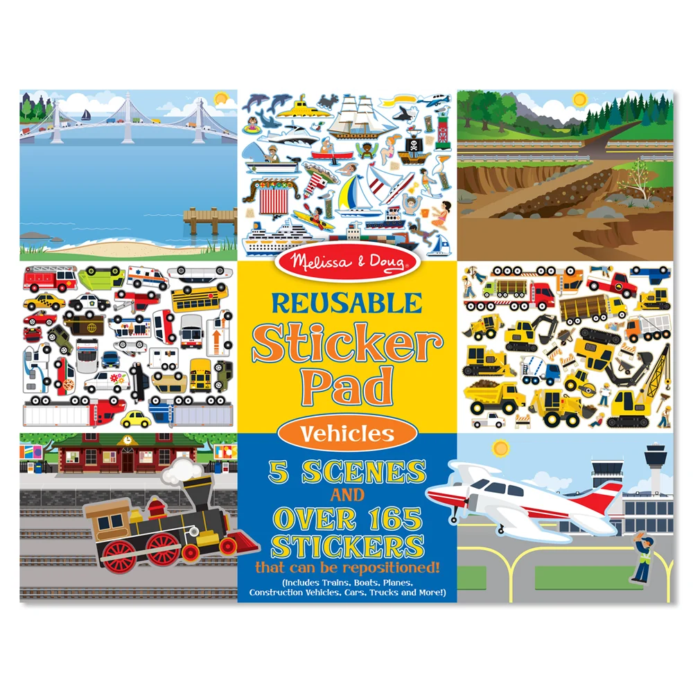 Reusable Sticker Pad - Vehicles 4199 - Image 2