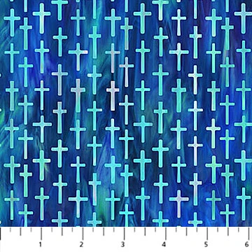Risen Collection Tiny Crosses Cotton Fabric DP28663