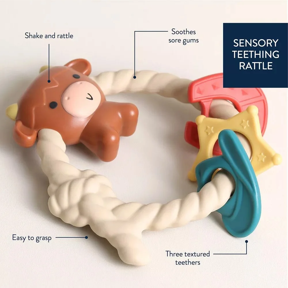 Ritzy Rattle With Teething Rings 1743 - Image 2