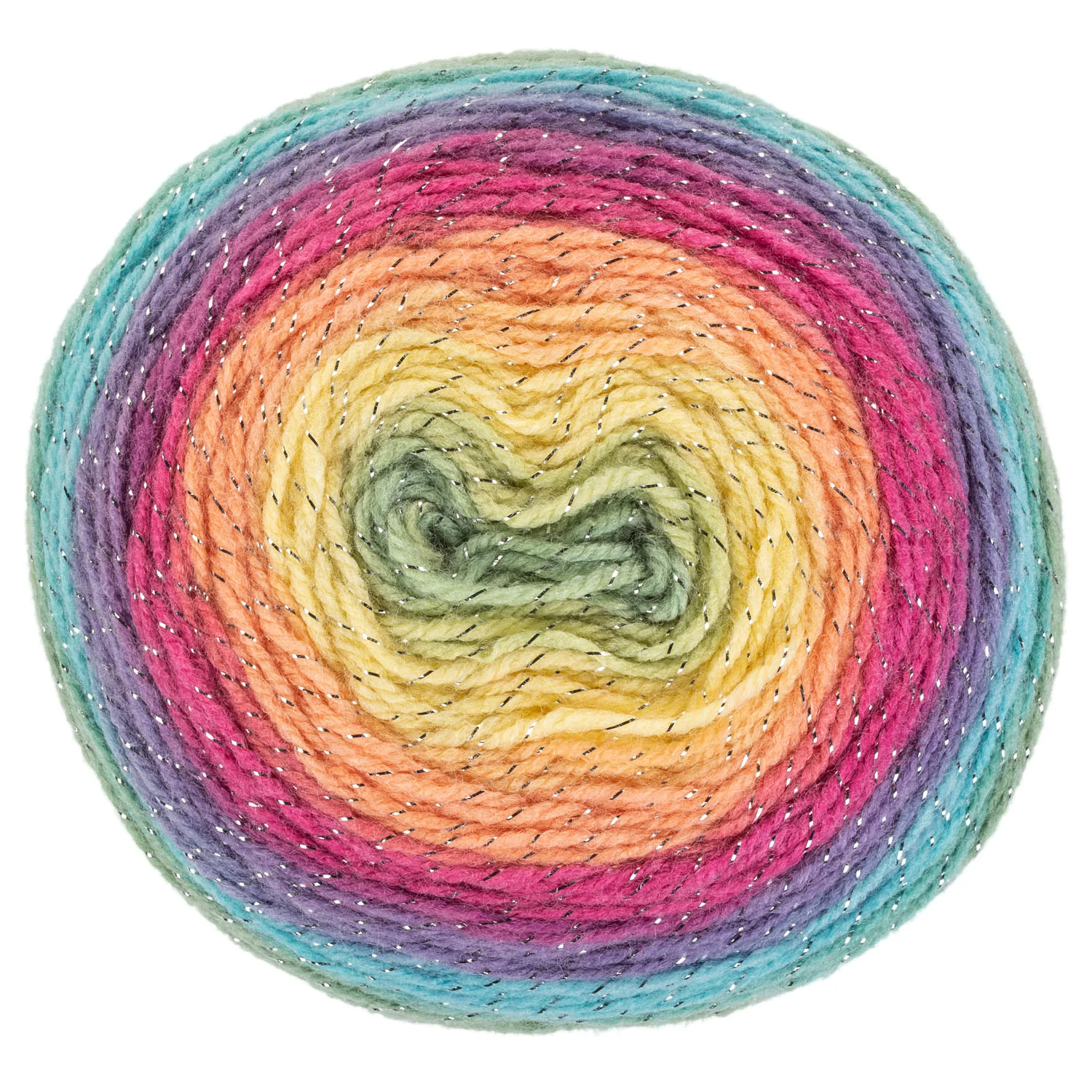 Roll With It Sparkle Multi-Color Yarn 5.29 oz E898 - Image 2