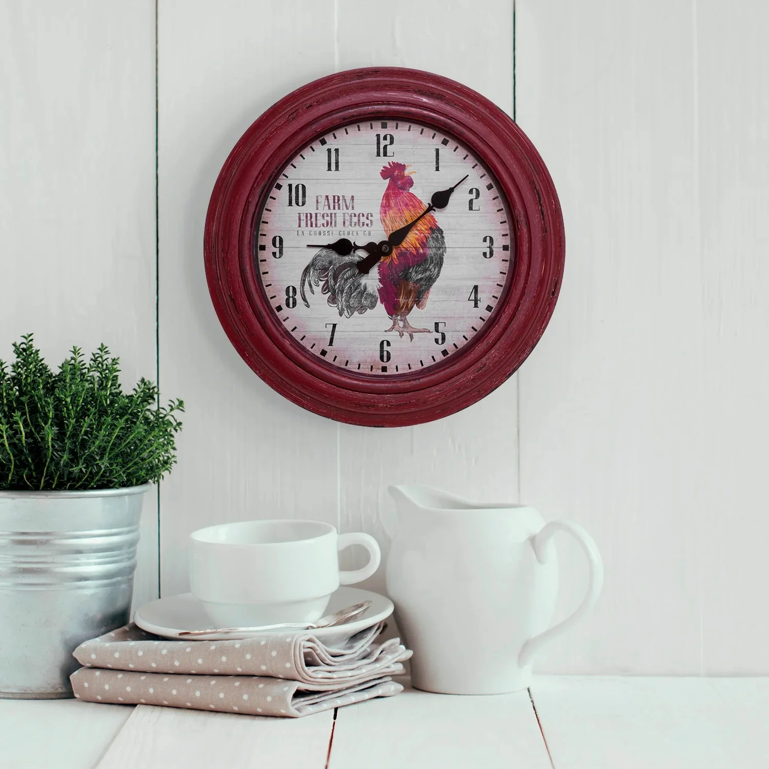 Rooster Wall Clock 404-3630 - Image 2