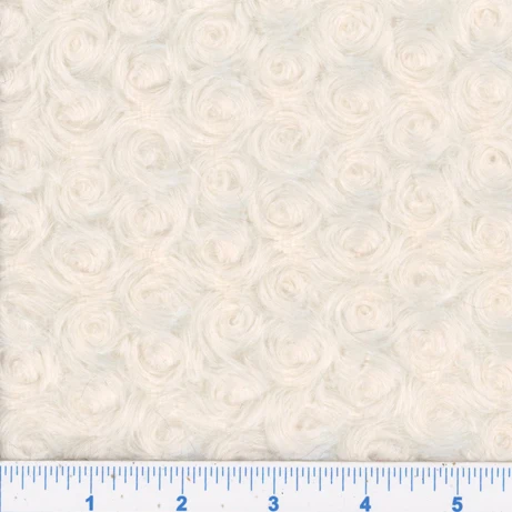 Rose Plush Polar Fleece Fabric - Image 5