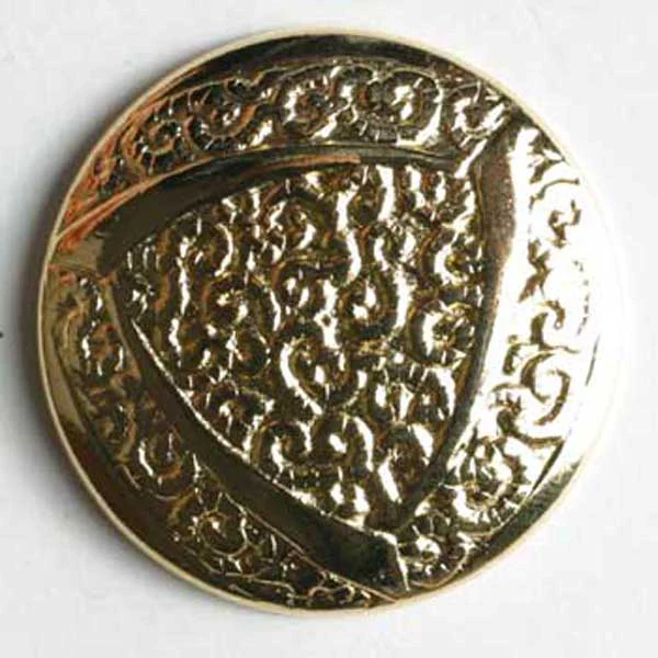 Round 24K Gold Plated Buttons 1828