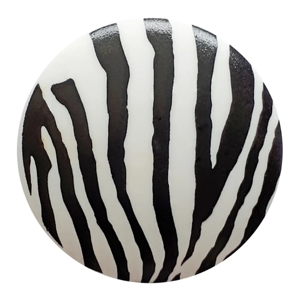 Round Zebra Stripe Shank Back Buttons