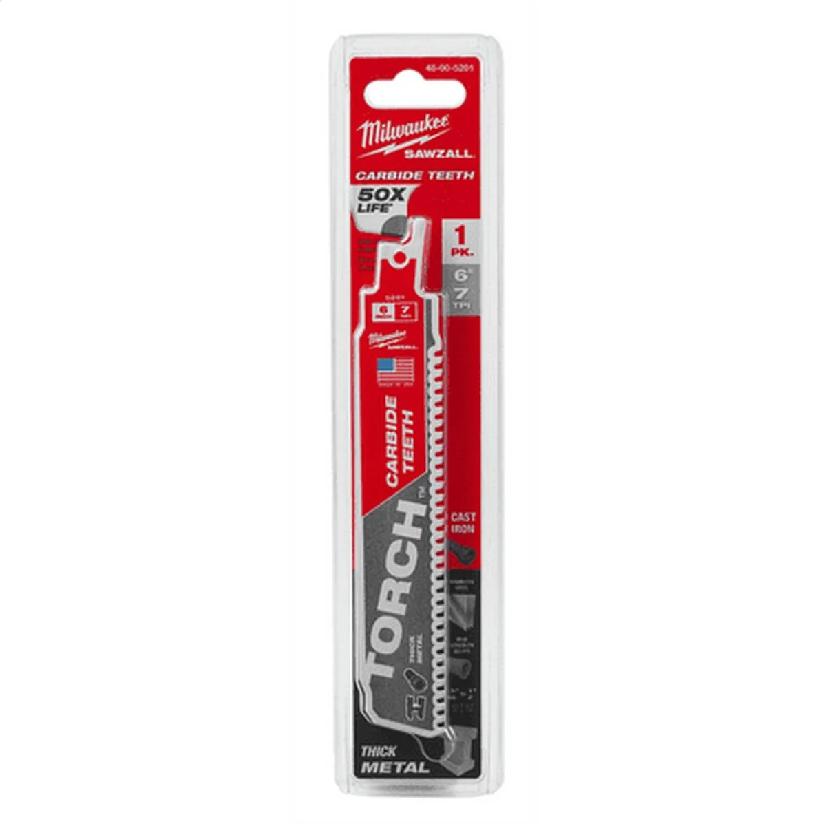 Sawzall Torch 7 TPI 6" Carbide Blade - 1Pk - Image 3
