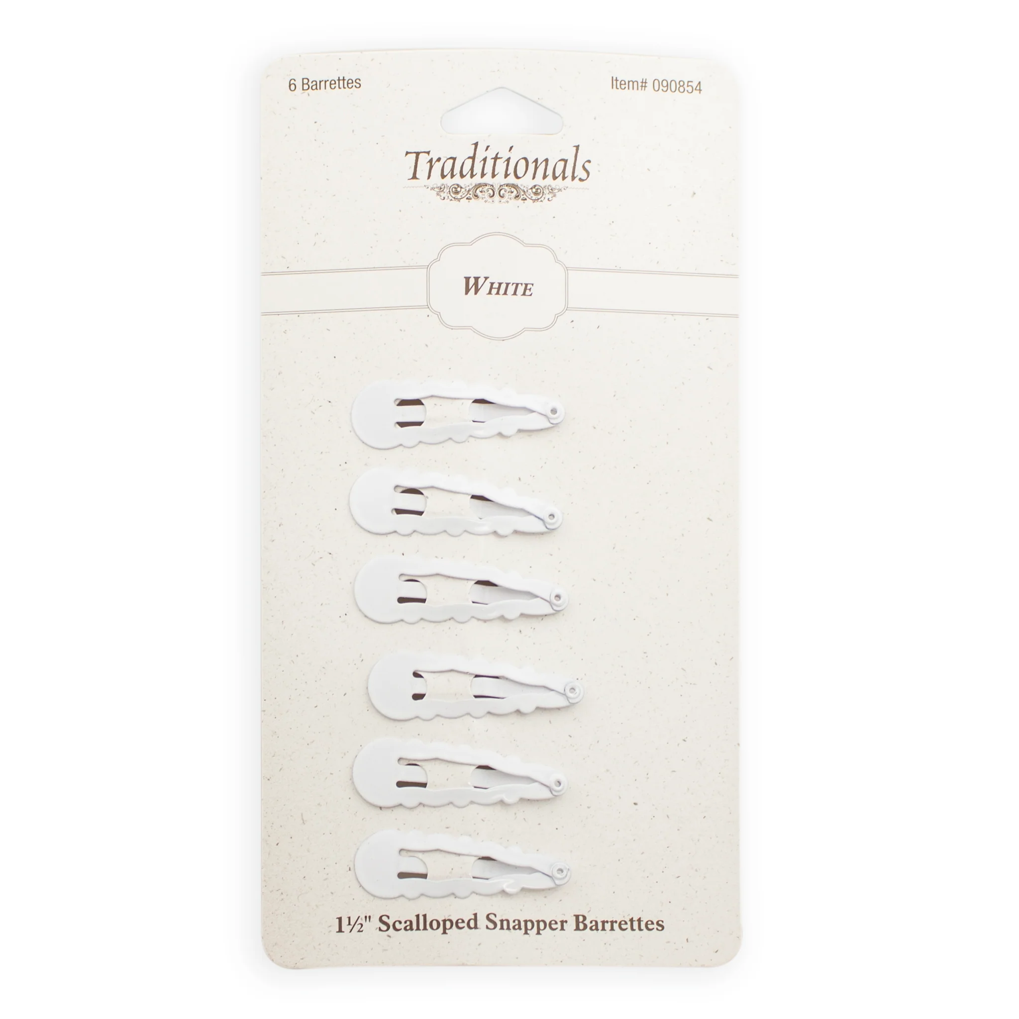 Scallop Edge Snapper Barrettes 090854 - Image 3