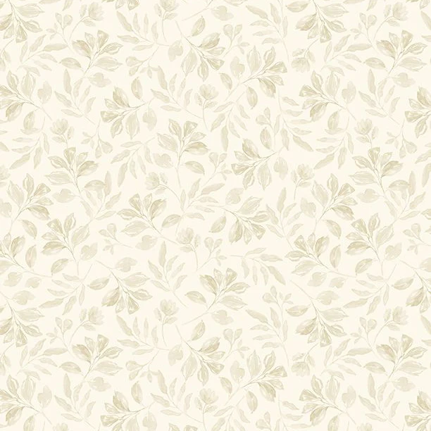 Scarlet Dreams Collection Tonal Leaves Cotton Fabric 30112