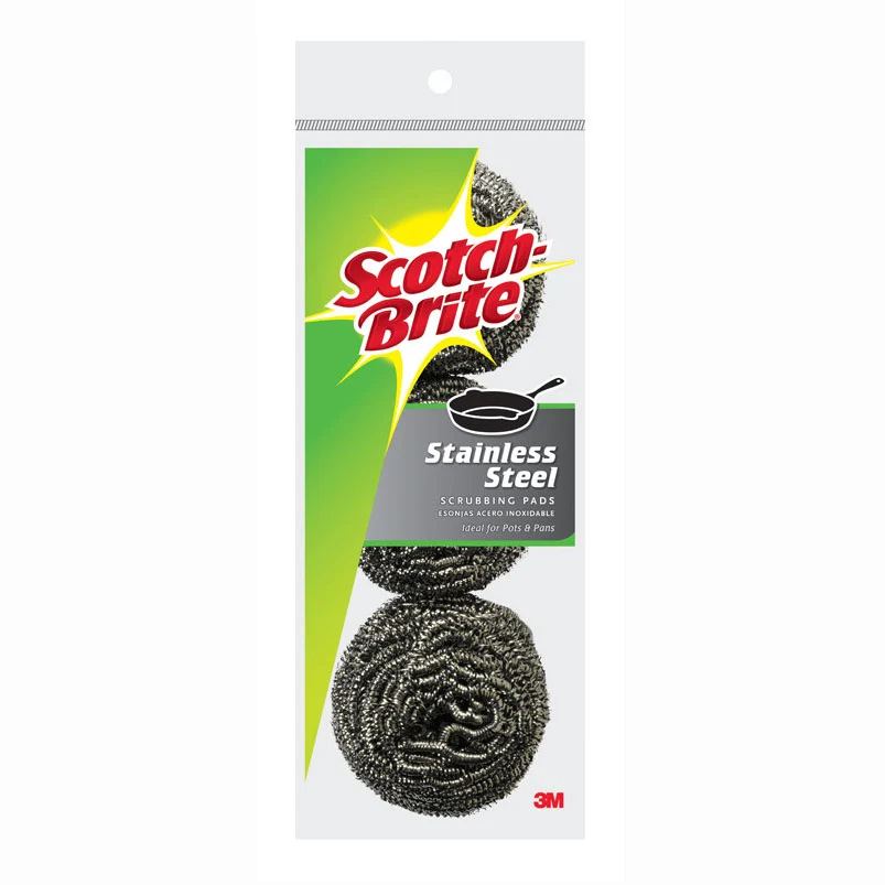 Scotch Brite Stainless Steel Scrub Pads 214C