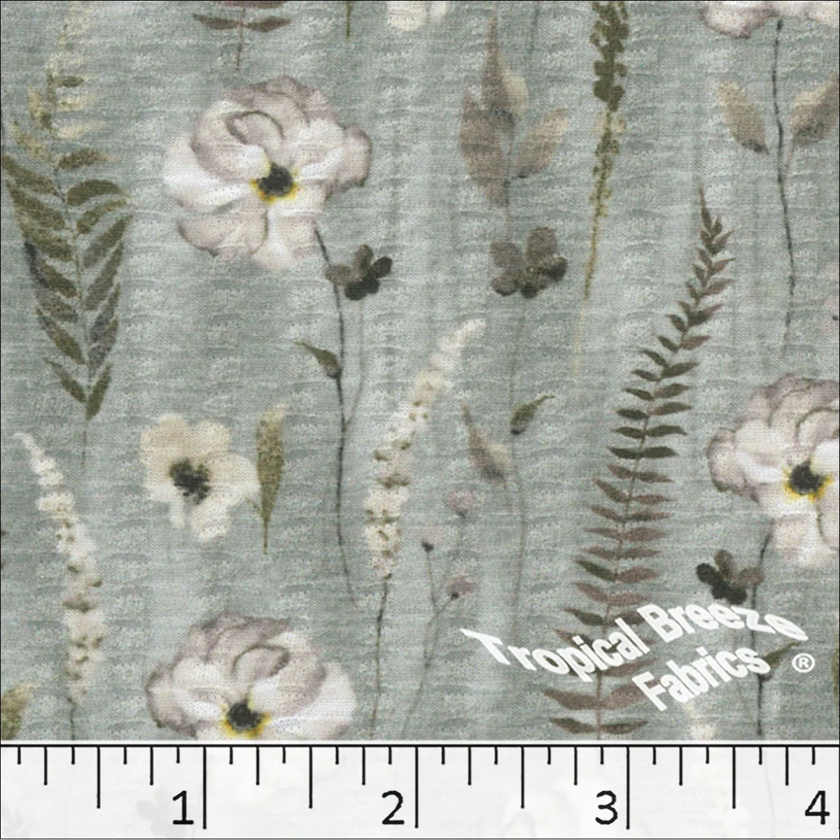 Seersucker Floral Knit Dress Fabric 575510 - Image 3