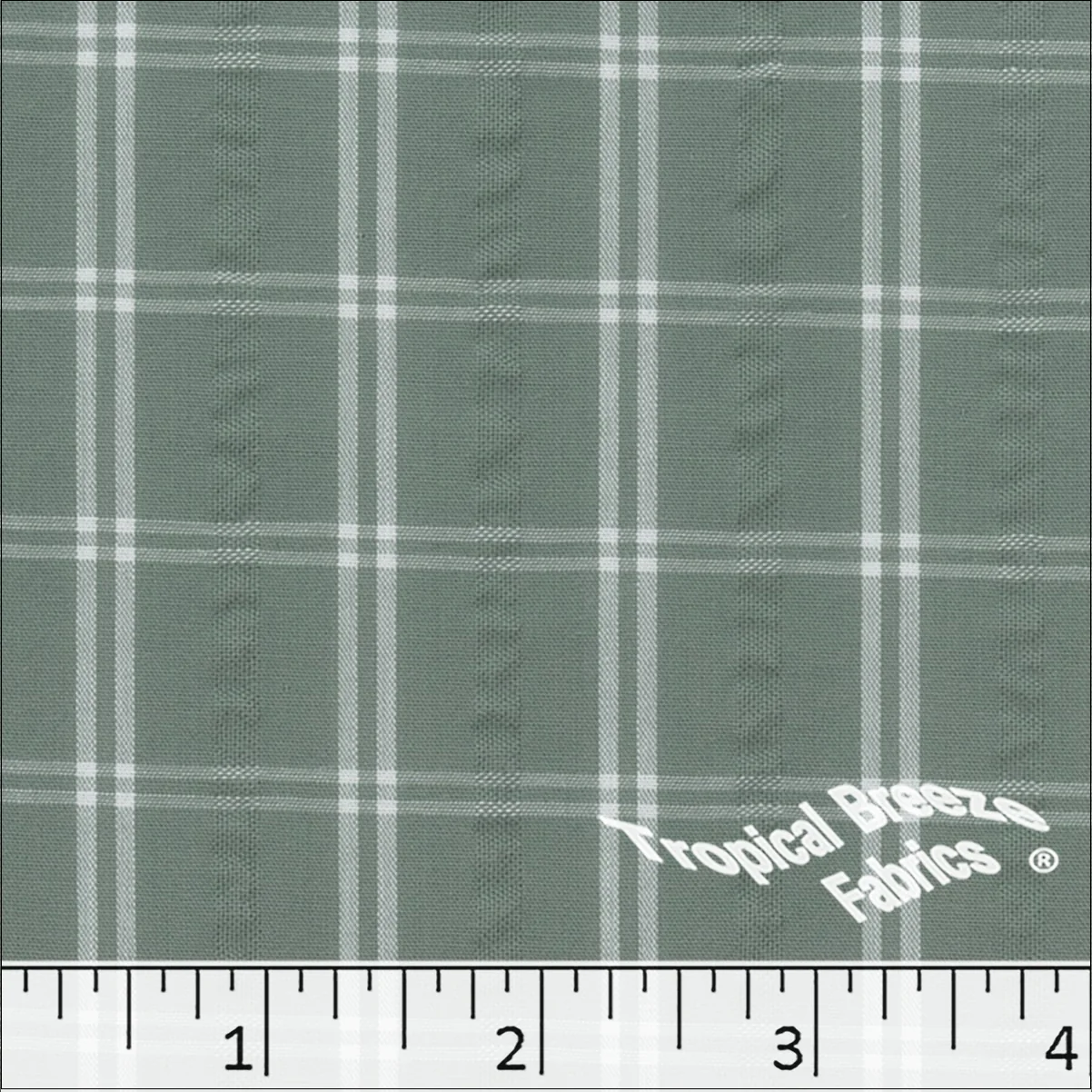 Seersucker Plaid Fabric 488610 - Image 3