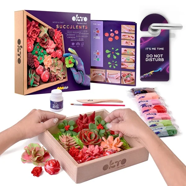 Sensory Art 3D Woodcraft Passion Succulent 10011 - Image 2