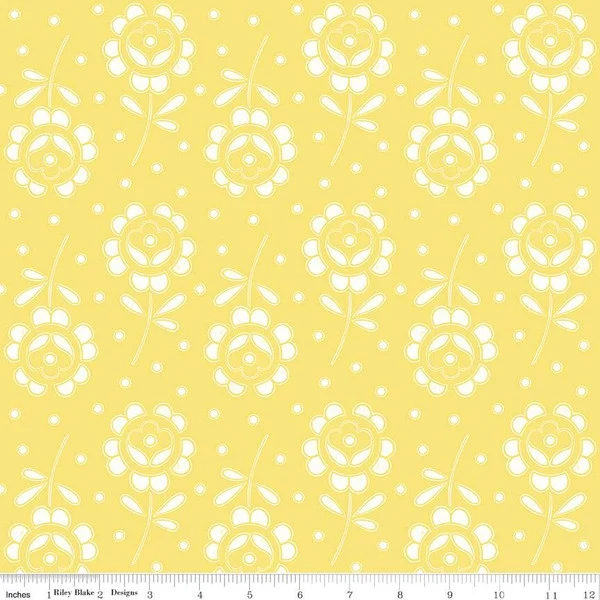 Sewing Seeds Collection Rose Cutwork Cotton Fabric CD15693 - Image 4